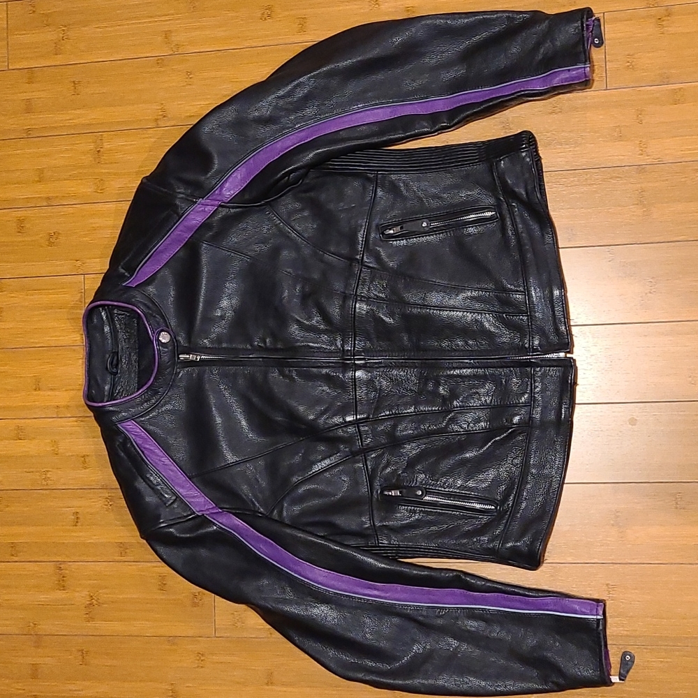 Milwaukee Leather Jacket w/Purple Accents